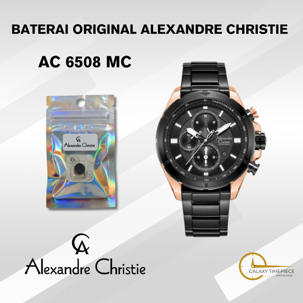 Baterai Jam Tangan Original Alexandre Christie 6508 MC