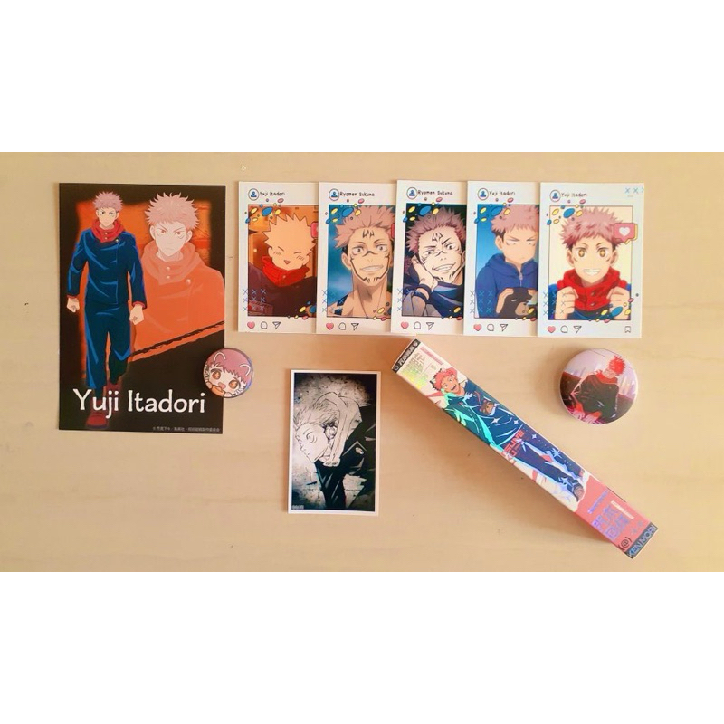 Jujutsu Kaisen Postcard Photocard Pin all about Yuji Sukuna [Take all]