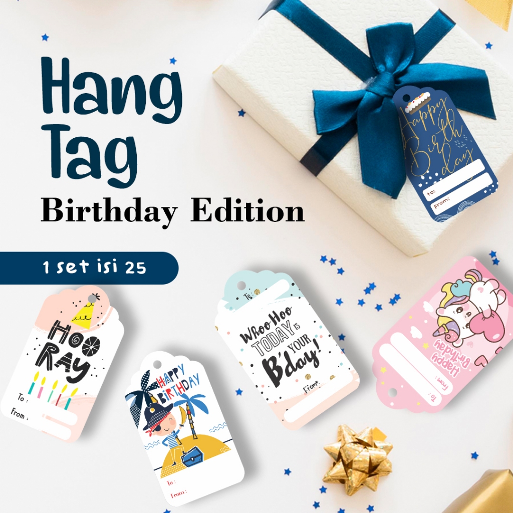 

Hangtag Birthday Tag Label Parcel Kado