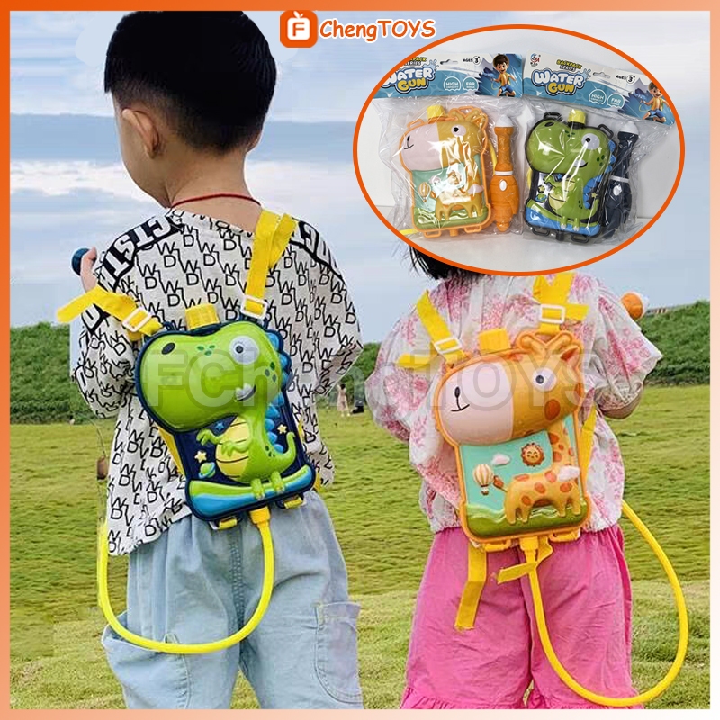 FChengTOYS Water Gun Backpack Pistol Air Mainan Anak Tembakan Air Bag Spray Watergun