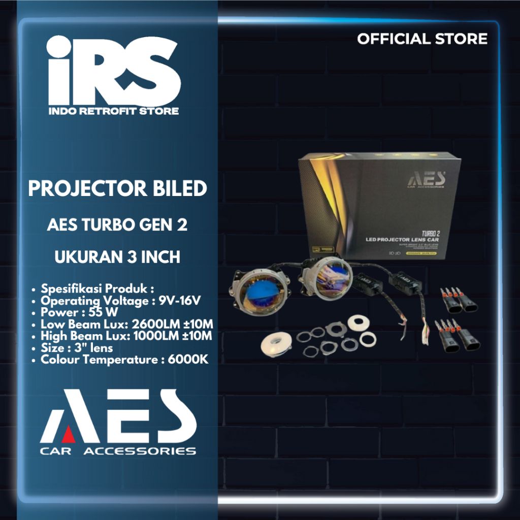 AES TURBO GEN 2 FLAT 3 INCH