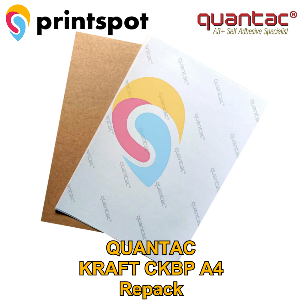 

QUANTAC Kraft A4 Sticker Label Paper Stiker Samson isi 20 lembar