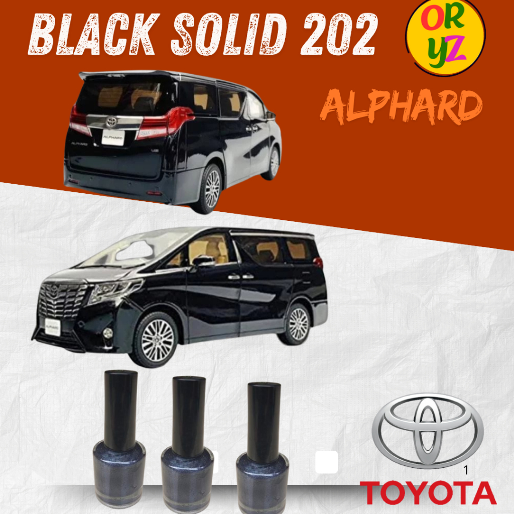Cat Oles Black Solid 202 Toyota Alphard Hitam Solid