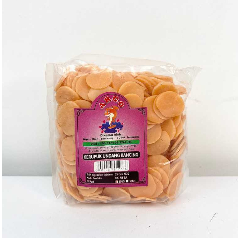 

ARGO KUNCI - Kerupuk Krupuk Udang Kancing Seblak Mentah 250 gram Original