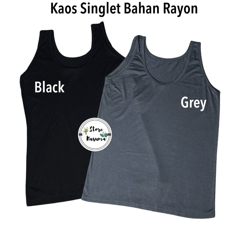 Singlet Wanita Bahan Rayon Super Halus