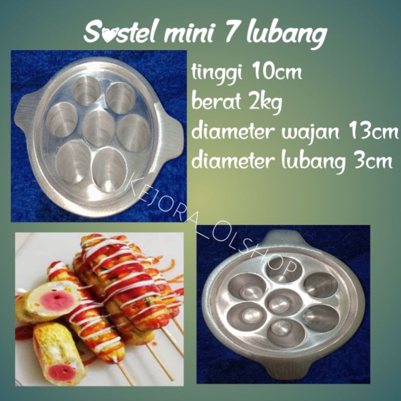 Cetakan Sostel Mini 7 Lubang