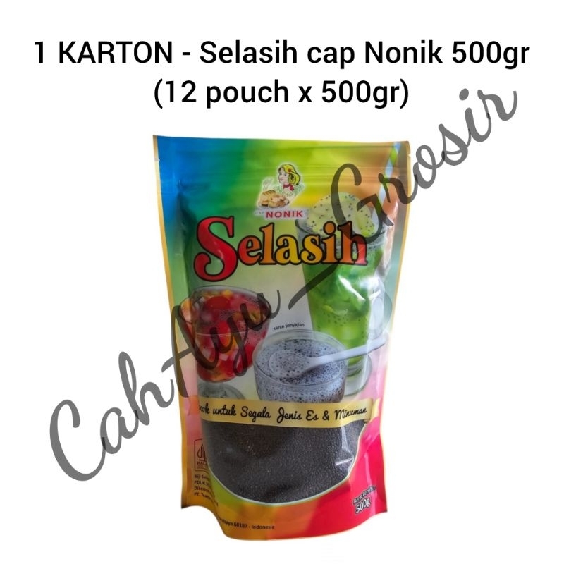 

1 KARTON - Selasih Selasi cap Nonik 500gr (12 pouch x 500gr)