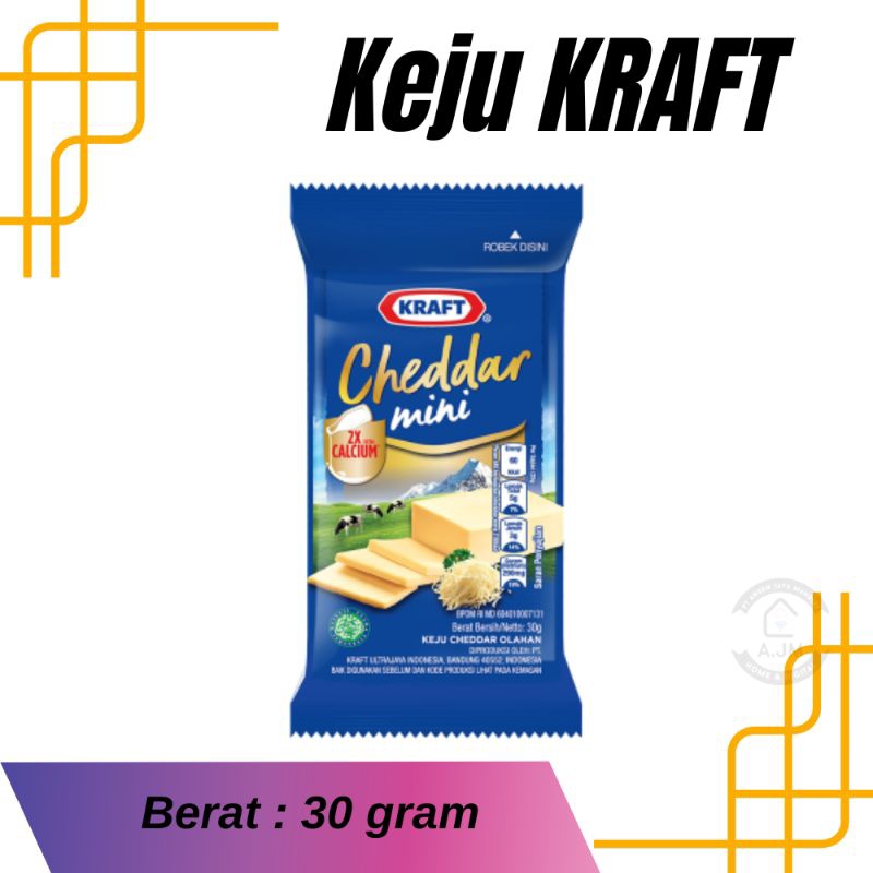 

KRAFT Cheddar Mini 30 Gram Keju Mini Cheddar