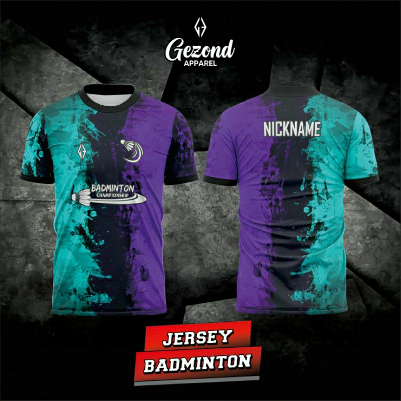JERSEY KAOS BADMINTON BULUTANGKIS FREE DESAIN CUSTOM BISA GANTI NAMA LOGO DLL