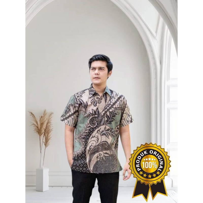 Hem Batik Pria Lengan Pendek - Baju Batik Pria - Hem Batik Pria Jumbo M L XL XXL 3XL 4XL 5XL