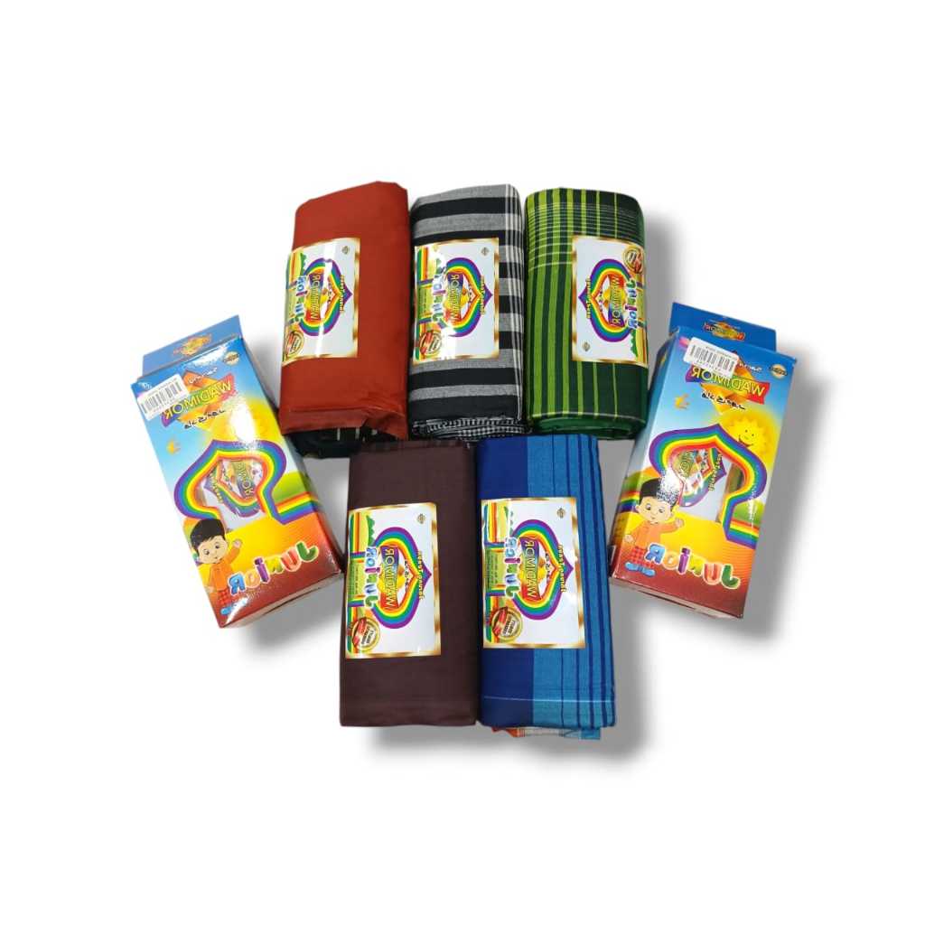 Sarung Anak WADIMOR JUNIOR (SD SMP) Warna /Sarung WADIMOR JUNIOR Anak Laki Remaja Tanggung Sekolah