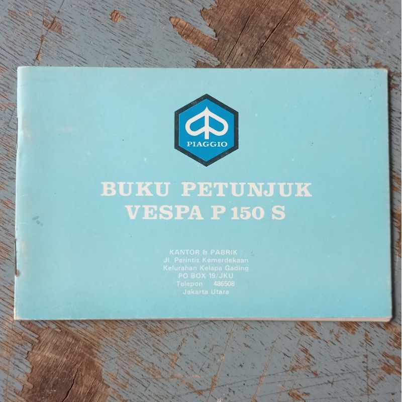 buku manual/manual book vespa ps original