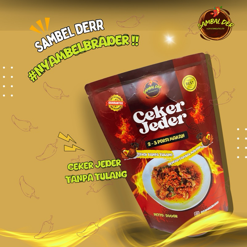 

Sambel Brader - Ceker Jeder Tanpa Tulang 200gr