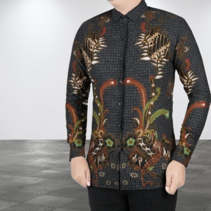 Baju batik Kemeja Batik Pria Slimfit Batik Solo Batik Indonesia
