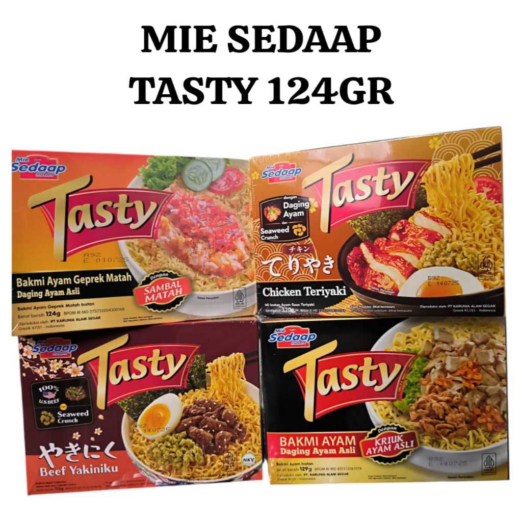 

MIE SEDAAP TASTY ( 1 DUS ISI 12 )