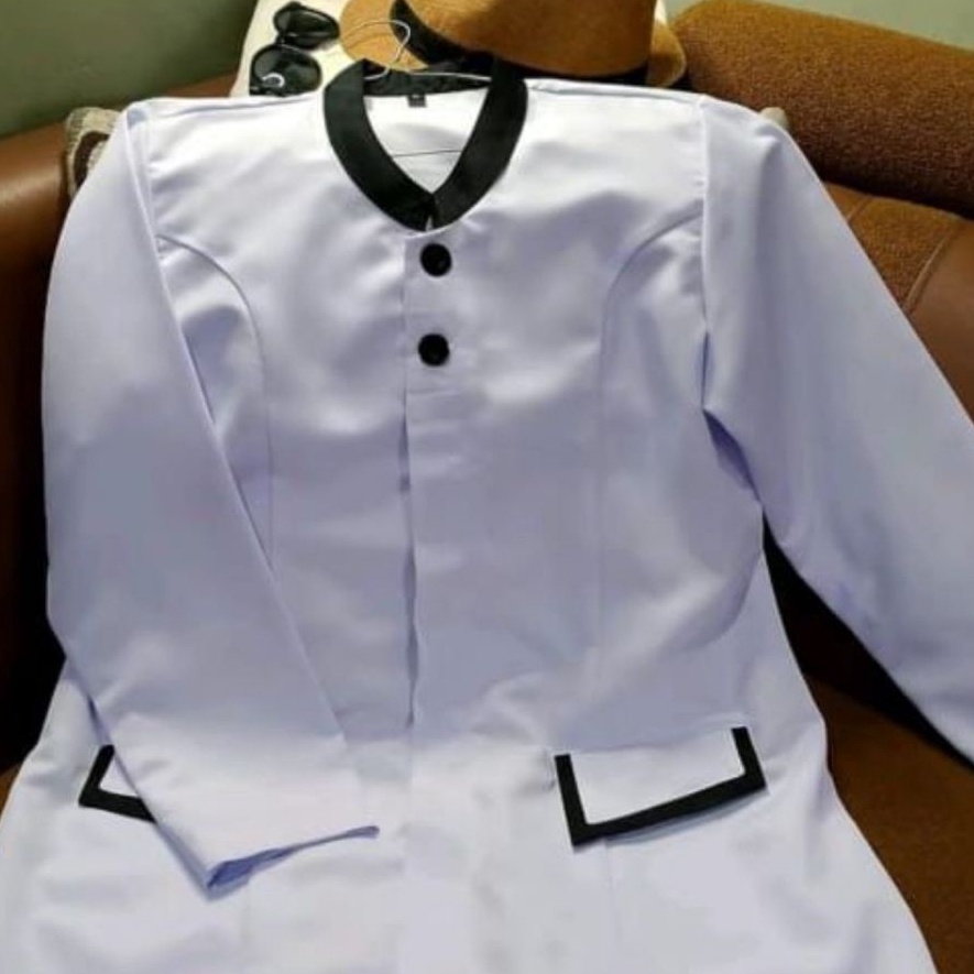 KP8  MODEL  BAJU DINAS PUTIH HITAM Wanita BLEZER WANITA PNS ASN