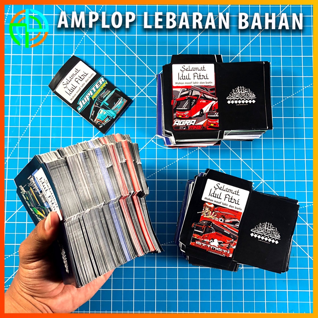 

(isi 50 beda-beda) Amplop Lebaran Idul fitri Belum di lem / Amplop lebaran Basuri / Telolet / Busmania