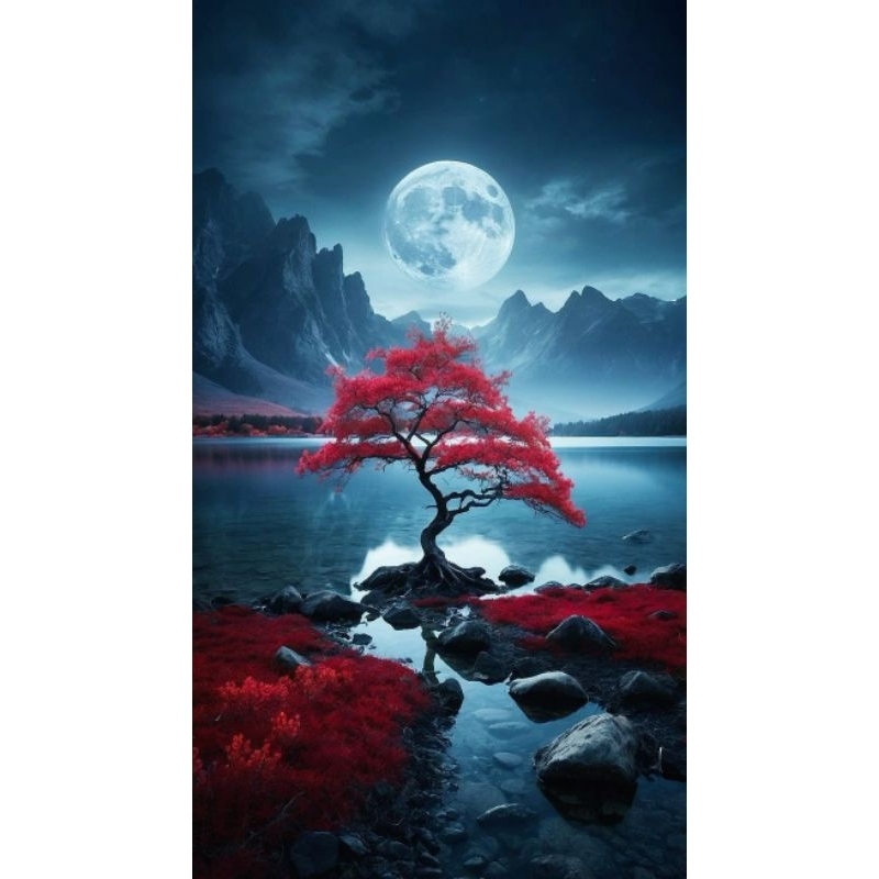 poster cetak jumbo pemandangan alam hiasan dinding pemandangan alam macam macam ukuran