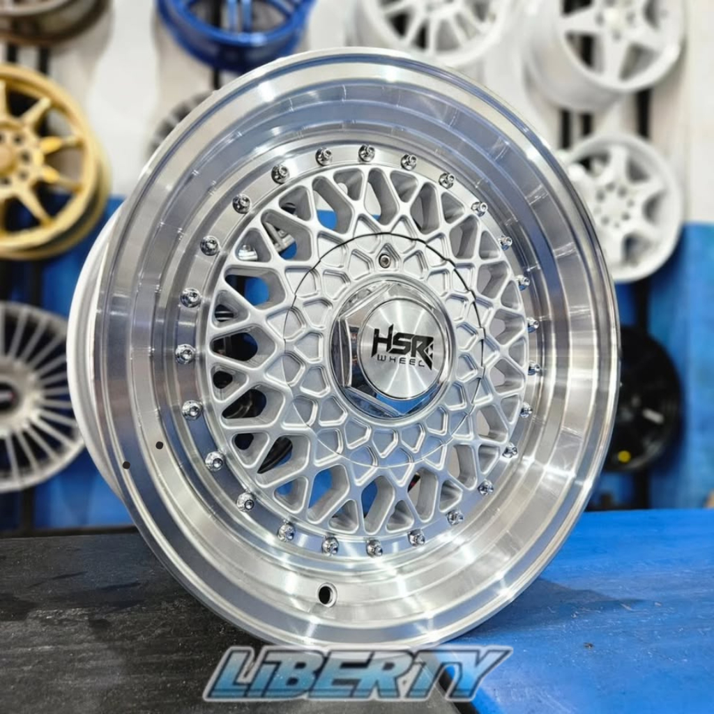 Pelek Celong R15 Model BBS Original HSR RS 960 Cocok Buat Sigra,Calya,Kijang,Swift,Mobilio,Brio Dll