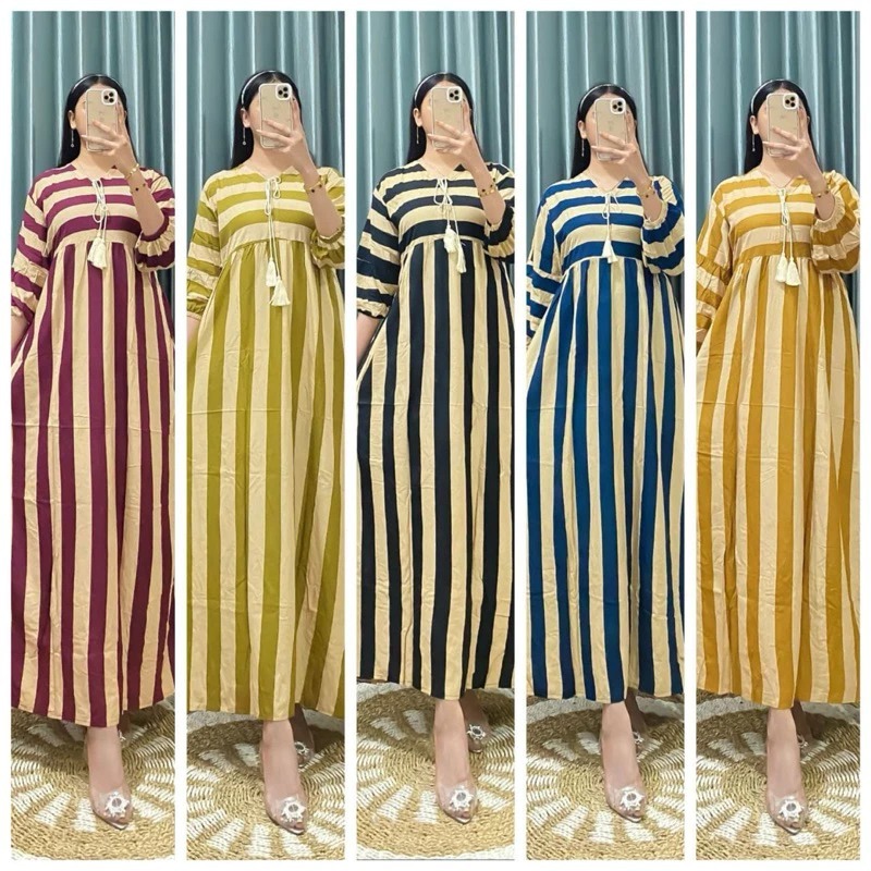 NEW GAMIS ZARA SALUR PREMIUM / GAMIS RAYON MOTIF SALUR / GAMIS RAYON