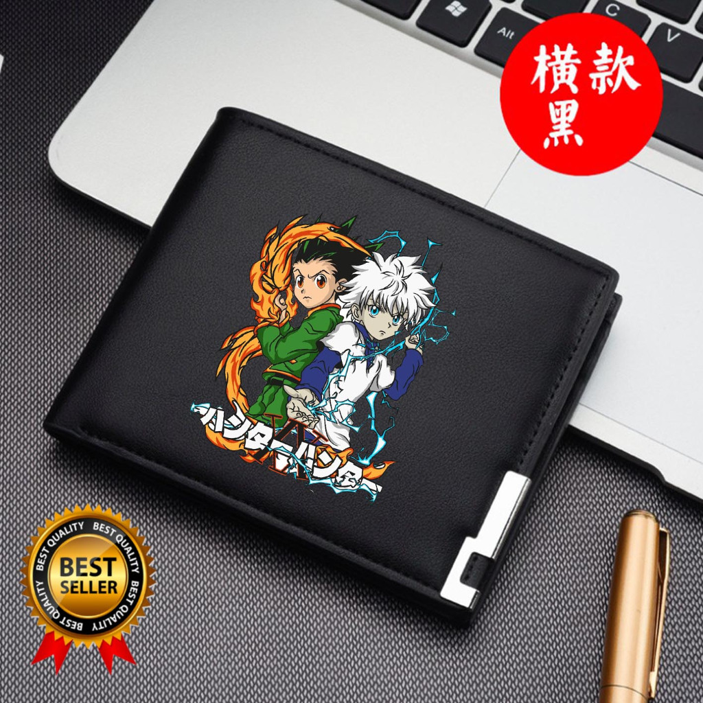 Dompet Pria Lipat GON X KILLUA HXH  Dompet Kulit Men Fashion Letter Wallet HUNTER X HUNTER  KEREN MB