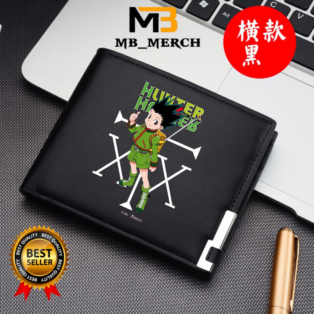 Dompet Pria Lipat GON FREECSS HXH  Dompet Kulit Men Fashion Letter Wallet HUNTER X HUNTER KEREN MB_M