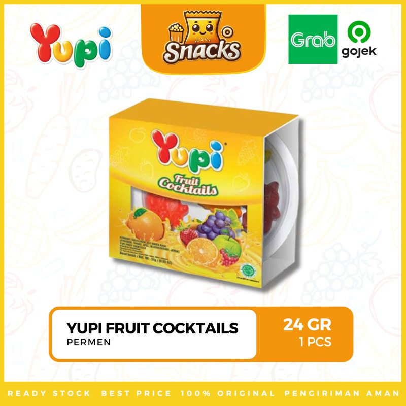 

Lav.Snacks︱Yupi Permen Fruit Cocktails 24GR - 1 PCS