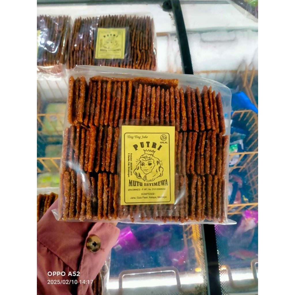 

Jahe semprong / tingting jahe putri istimewa kemasan 500gram