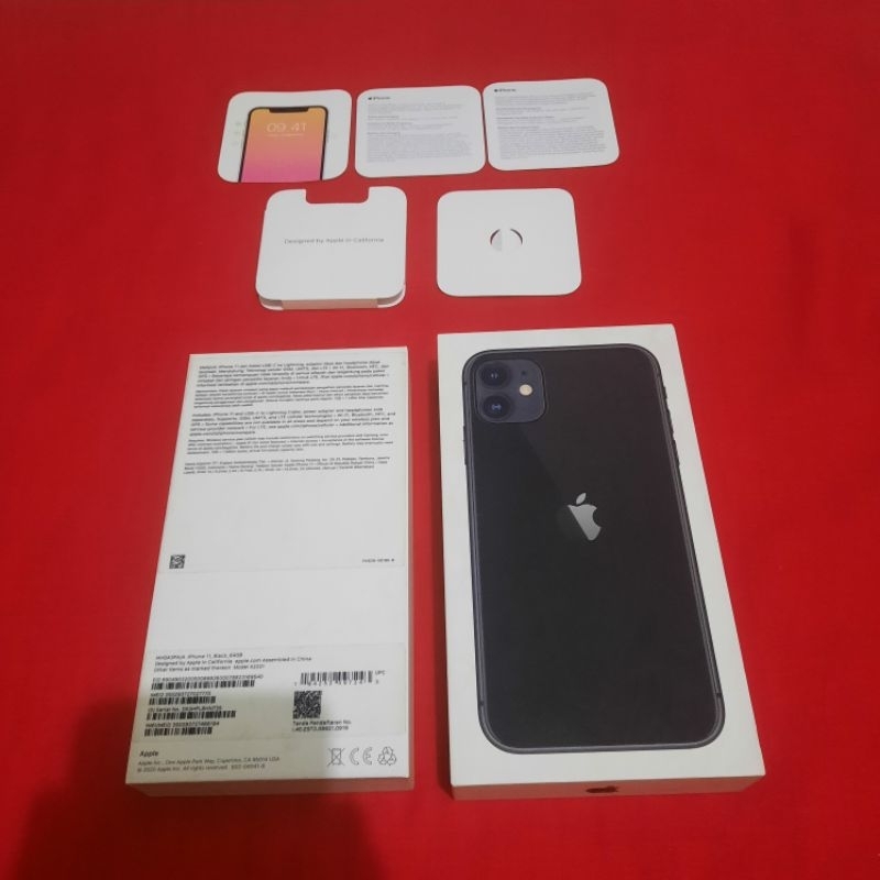 dus box iphone 11 hitam original copotan ibox lengkap manual book