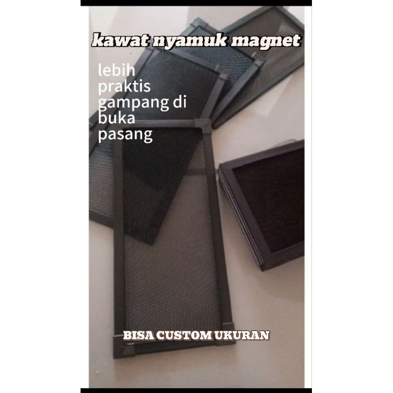 kawat nyamuk magnet custom ukuran penutup ventilasi