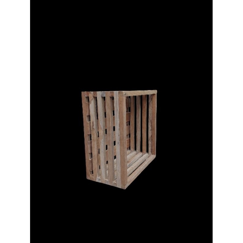 pot anggrek kayu jati