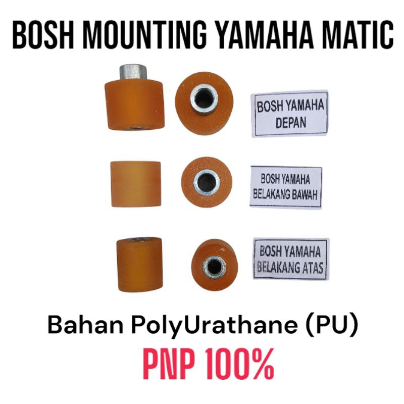 Bosh Arm Mounting Karet PU PNP Yamaha Nmax Old New, Aerox Old New, Mio,X Ride, Xeon, Fino, Nouvo