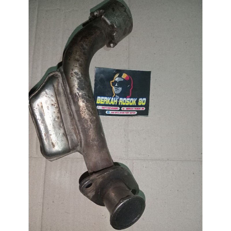 leher knalpot sambungan kenalpot Suzuki rc bravo rc100 rc80 tornado gx Orisinil original