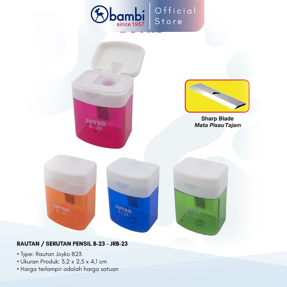 

Joyko Rautan Serutan Sharpener Pensil B-23