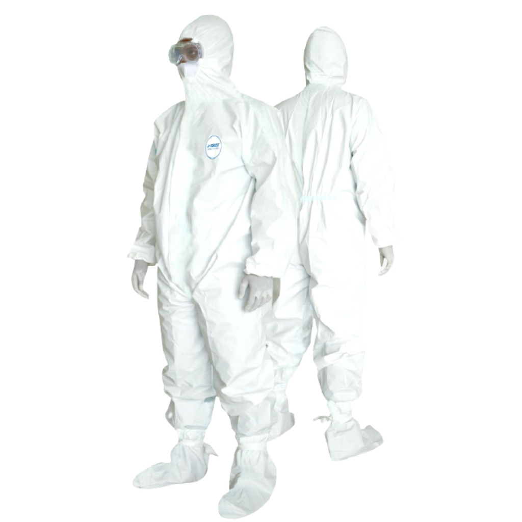 Fullset APD Hazmat Coverall + cover shoes Medis Micropous tebal +sepatu Laminasi Microporous Sealer 