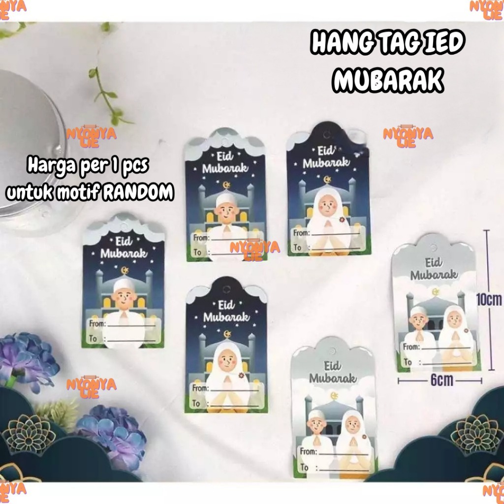 

TIF002 4x8 Cm Paper Hang Tag Ucapan Idul Fitri Lebaran Gantungan Hiasan Box