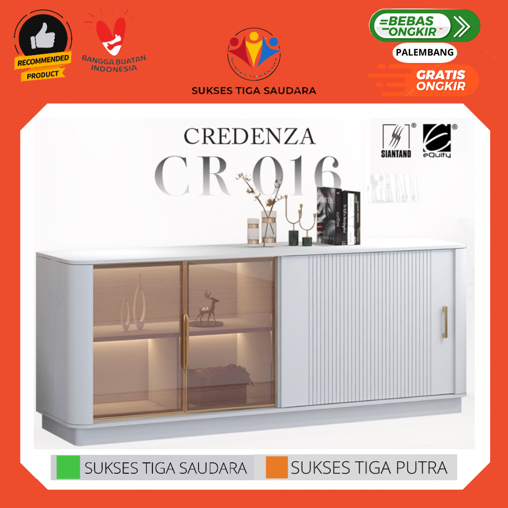 BUFFET MEJA CONSULE BUFFET TV SIANTANO CREDENZA CR016 JUMBO PREMIUM MEWAH