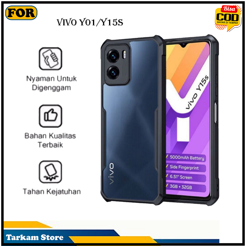 Case VIVO YO1 Shockproof Bumper Transparan TPU  Soft Case Belakang Premium