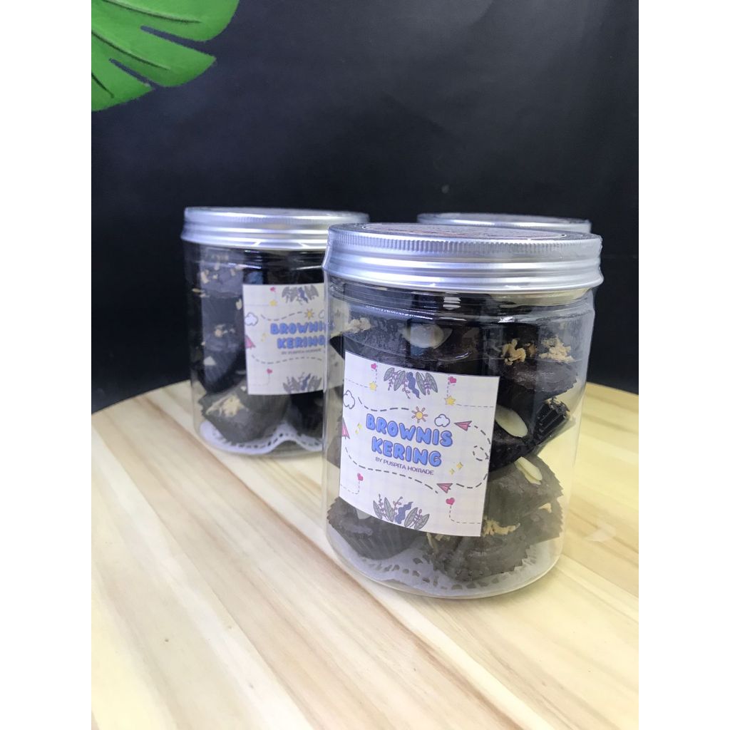 

Brownies Kering Kemasan Toples Silinder