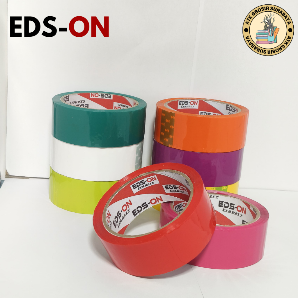 

LAKBAN OPP WARNA EDS-ON 36MM X 50M DAYA REKAT KUAT LAKBAN PACKING WARNA