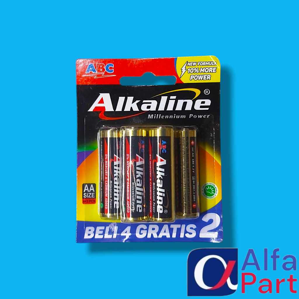 BATERAI ABC ALKALINE AA BATERAI ALKALINE SIZE AA
