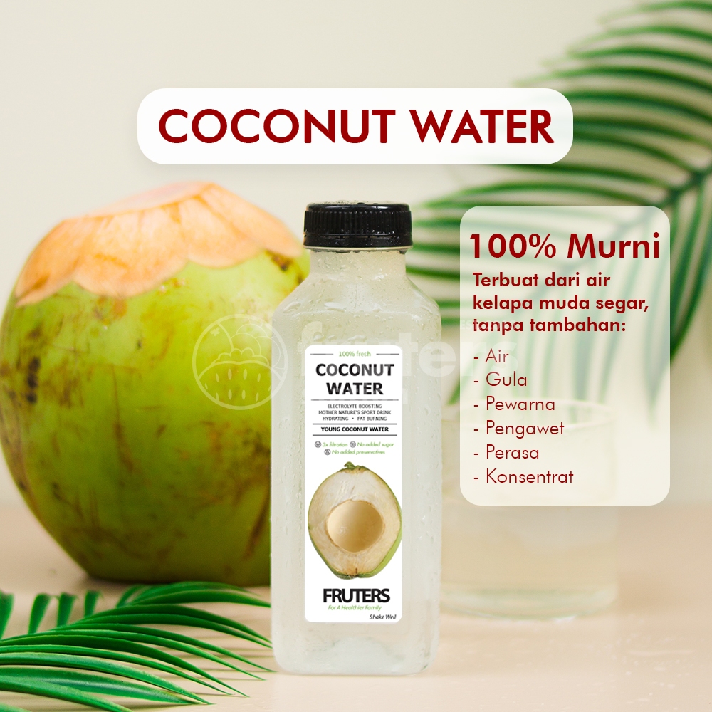 

COCONUT WATER 100% Air Kelapa Muda Murni Fruters Station