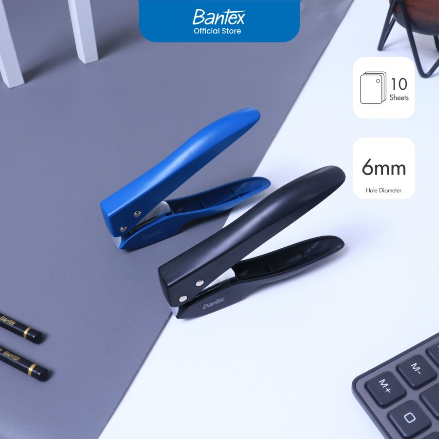 

Bantex Pembolong Kertas 1 Lubang / Punch / Perforator Kapasitas 10 Lembar # BD6101