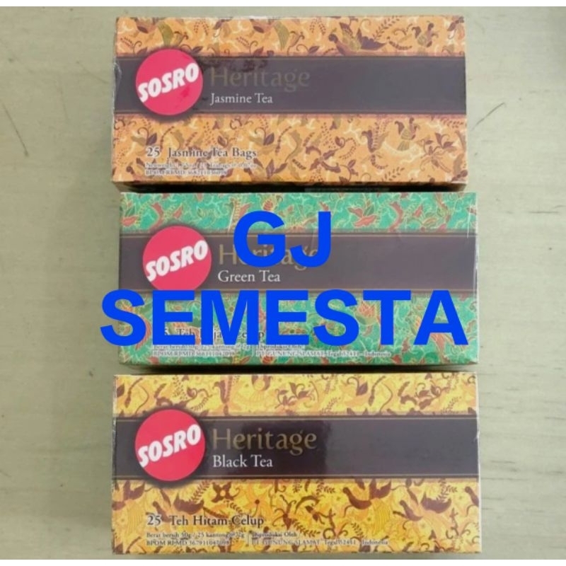 

SOSRO HERITAGE TEH CELUP 25 SACHETS