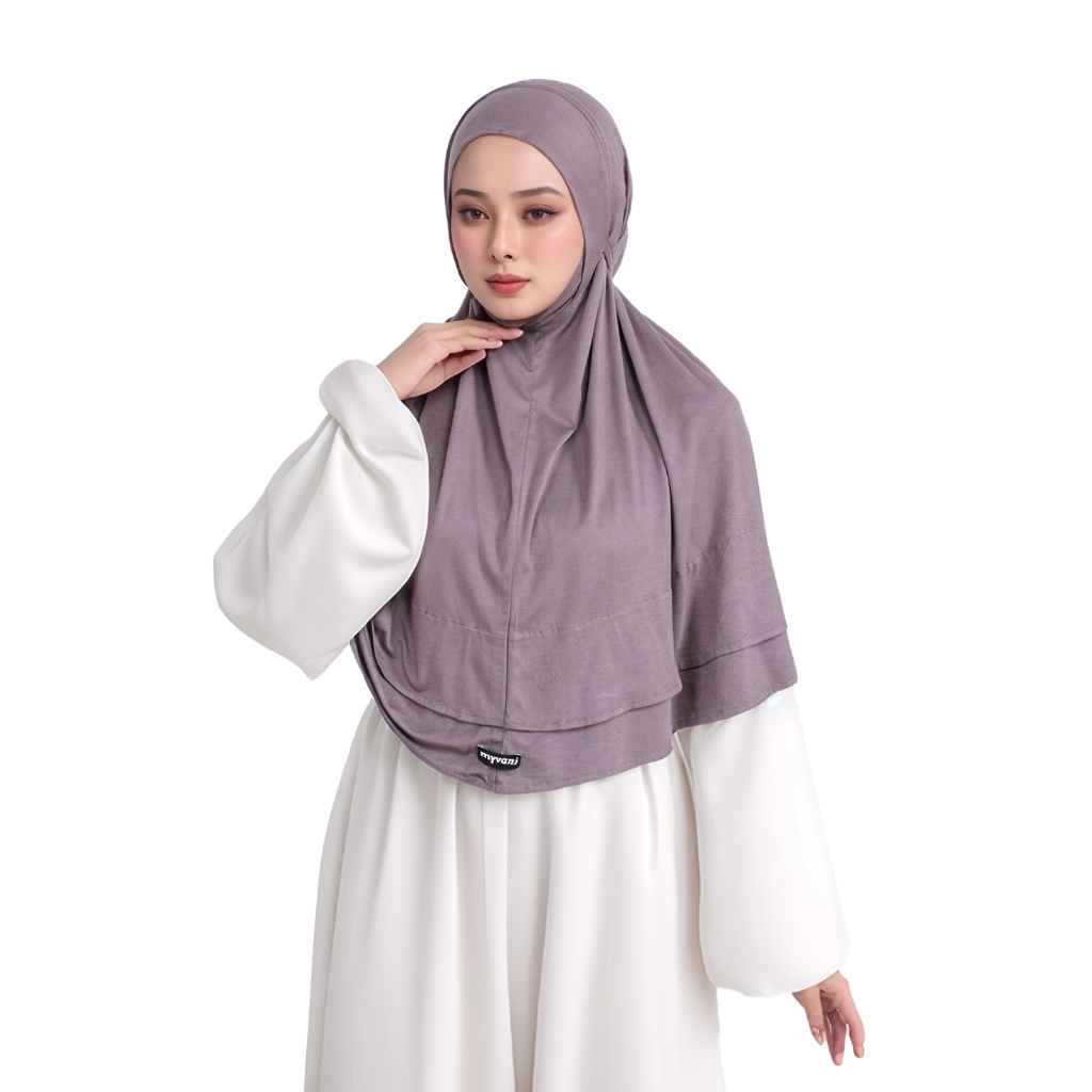 MyVani - Karita Bergo - Hijab Instan Bergo Tali Bahan Rayon Spandex