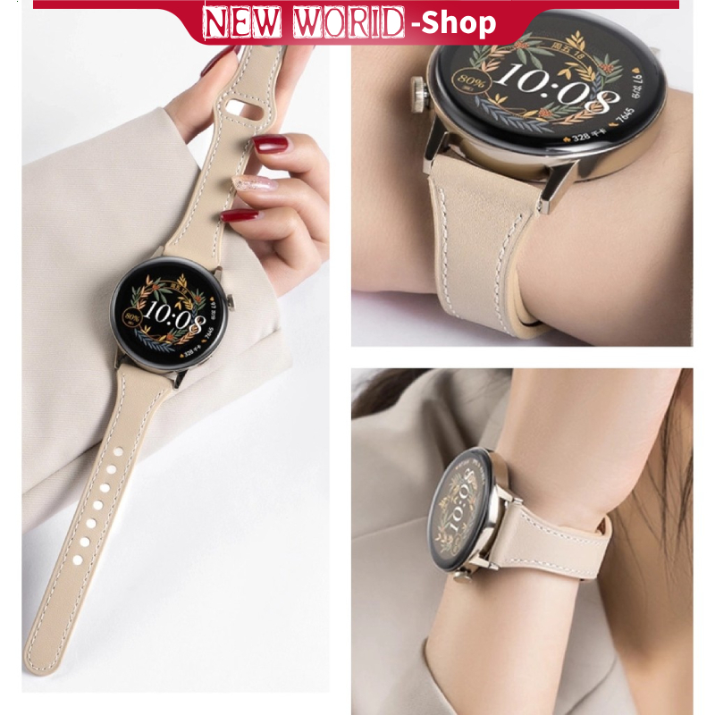 22MM/20MM  HUAWEI GT tali Strap Huawei Gt1/2/3 Kulit asli  Redmi Watch 5 Active/Lite Watch S1/S1 pro