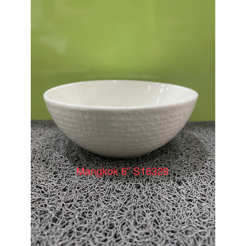 Pyramid 3pc Mangkok sup / Mangkok keramik / Mangkok putih / Mangkok mie ayam pyramid