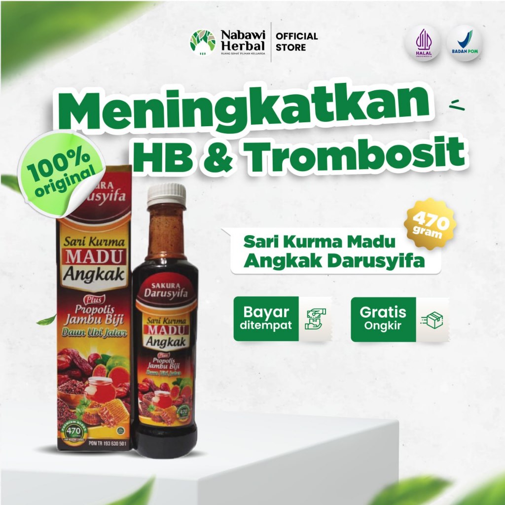 DARUSYIFA - Sari Kurma Angkak Darusyifa Plus Propolis Jambu Biji 470gr