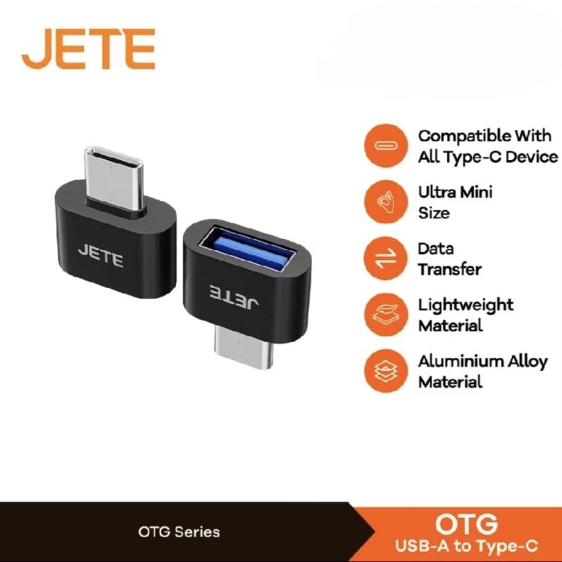 JETE USB OTG Type-C Converter OTG USB-A to Type-C
