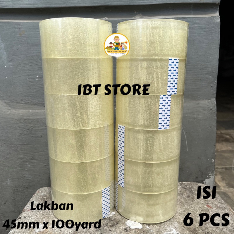 

Lakban Bening isi 6 pcs 45mm SM 100 yard - Lakban 2 inch Cokelat SM 100 Yard Solatip